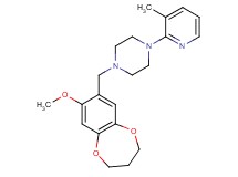 1-[(8-methoxy-3,4-dihydro-2H-1,5-benzodioxepin-7-yl)methyl]-4-(3-methylpyridin-2-yl)piperazine