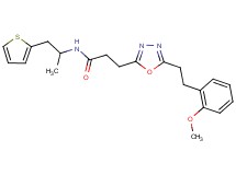 3-{5-[2-(2-methoxyphenyl)ethyl]-1,3,4-oxadiazol-2-yl}-N-[1-methyl-2-(2-thienyl)ethyl]propanamide
