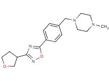 1-methyl-4-{4-[3-(tetrahydrofuran-3-yl)-1,2,4-oxadiazol-5-yl]benzyl}piperazine