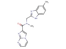 N-methyl-N-[(5-methyl-1H-benzimidazol-2-yl)methyl]imidazo[1,2-a]pyrimidine-2-carboxamide