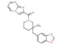 2-{[3-(1,3-benzodioxol-5-ylmethyl)-3-methylpiperidin-1-yl]carbonyl}imidazo[1,2-a]pyrimidine