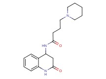 N-(2-oxo-1,2,3,4-tetrahydro-4-quinolinyl)-4-(1-piperidinyl)butanamide