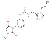 N-[3-(3-methyl-2,5-dioxoimidazolidin-1-yl)phenyl]-N'-[(4-propyl-4H-1,2,4-triazol-3-yl)methyl]urea