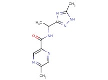 5-methyl-N-[1-(5-methyl-1H-1,2,4-triazol-3-yl)ethyl]pyrazine-2-carboxamide