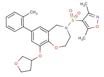 4-[(3,5-dimethyl-4-isoxazolyl)sulfonyl]-7-(2-methylphenyl)-9-(tetrahydro-3-furanyloxy)-2,3,4,5-tetrahydro-1,4-benzoxazepine
