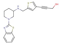 3-[5-({[1-(1,3-benzothiazol-2-yl)-3-piperidinyl]amino}methyl)-3-thienyl]-2-propyn-1-ol