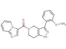5-(imidazo[1,2-a]pyridin-3-ylcarbonyl)-3-(2-methoxyphenyl)-4,5,6,7-tetrahydro-1H-pyrazolo[4,3-c]pyridine trifluoroacetate