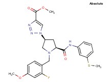 methyl 1-[(3S,5S)-1-(2-fluoro-4-methoxybenzyl)-5-({[3-(methylthio)phenyl]amino}carbonyl)-3-pyrrolidinyl]-1H-1,2,3-triazole-4-carboxylate