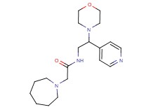 2-azepan-1-yl-N-(2-morpholin-4-yl-2-pyridin-4-ylethyl)acetamide