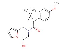 N-(2-furylmethyl)-N-(2-hydroxyethyl)-1-(4-methoxyphenyl)-2,2-dimethylcyclopropanecarboxamide