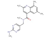 N,2,6,8-tetramethyl-N-{[2-(methylamino)-5-pyrimidinyl]methyl}-4-quinolinecarboxamide