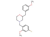 4-(4-fluoro-2-methoxybenzyl)-2-(3-methoxybenzyl)morpholine