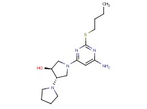 (3'S*,4'S*)-1'-[6-amino-2-(butylthio)pyrimidin-4-yl]-1,3'-bipyrrolidin-4'-ol