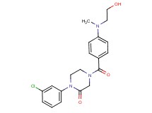 1-(3-chlorophenyl)-4-{4-[(2-hydroxyethyl)(methyl)amino]benzoyl}-2-piperazinone
