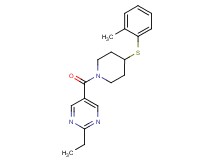 2-ethyl-5-({4-[(2-methylphenyl)thio]-1-piperidinyl}carbonyl)pyrimidine