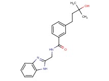 N-(1H-benzimidazol-2-ylmethyl)-3-(3-hydroxy-3-methylbutyl)benzamide