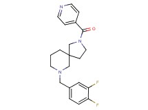 7-(3,4-difluorobenzyl)-2-isonicotinoyl-2,7-diazaspiro[4.5]decane