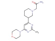 2-{3-[2-methyl-6-(4-morpholinyl)-4-pyrimidinyl]-1-piperidinyl}acetamide