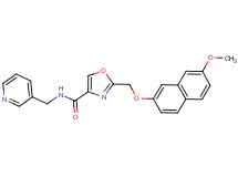 2-{[(7-methoxy-2-naphthyl)oxy]methyl}-N-(3-pyridinylmethyl)-1,3-oxazole-4-carboxamide