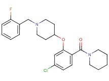 4-[5-chloro-2-(1-piperidinylcarbonyl)phenoxy]-1-(2-fluorobenzyl)piperidine