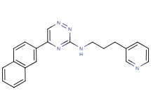 5-(2-naphthyl)-N-[3-(3-pyridinyl)propyl]-1,2,4-triazin-3-amine