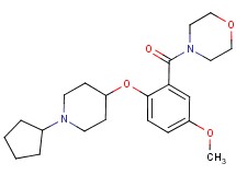 4-{2-[(1-cyclopentylpiperidin-4-yl)oxy]-5-methoxybenzoyl}morpholine