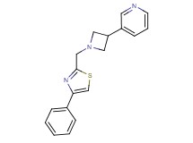 3-{1-[(4-phenyl-1,3-thiazol-2-yl)methyl]azetidin-3-yl}pyridine