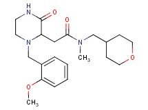 2-[1-(2-methoxybenzyl)-3-oxo-2-piperazinyl]-N-methyl-N-(tetrahydro-2H-pyran-4-ylmethyl)acetamide