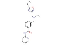 3-{[[(5-ethyl-1,2,4-oxadiazol-3-yl)methyl](methyl)amino]methyl}-N-pyridin-2-ylbenzamide