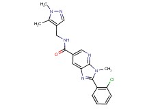 2-(2-chlorophenyl)-N-[(1,5-dimethyl-1H-pyrazol-4-yl)methyl]-3-methyl-3H-imidazo[4,5-b]pyridine-6-carboxamide
