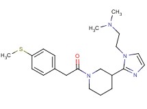 N,N-dimethyl-2-[2-(1-{[4-(methylthio)phenyl]acetyl}piperidin-3-yl)-1H-imidazol-1-yl]ethanamine