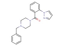 1-benzyl-4-[2-(1H-pyrazol-1-yl)benzoyl]piperazine trifluoroacetate