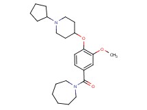 1-{4-[(1-cyclopentyl-4-piperidinyl)oxy]-3-methoxybenzoyl}azepane