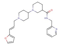 1'-[(2E)-3-(2-furyl)-2-propen-1-yl]-N-(2-pyridinylmethyl)-1,4'-bipiperidine-3-carboxamide