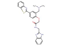 N-(1H-benzimidazol-2-ylmethyl)-2-{4-(1,3-benzothiazol-2-yl)-2-[(dimethylamino)methyl]phenoxy}acetamide