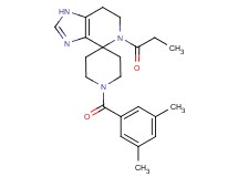 1'-(3,5-dimethylbenzoyl)-5-propionyl-1,5,6,7-tetrahydrospiro[imidazo[4,5-c]pyridine-4,4'-piperidine]
