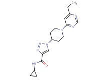 N-cyclopropyl-1-[1-(6-ethylpyrimidin-4-yl)piperidin-4-yl]-1H-1,2,3-triazole-4-carboxamide