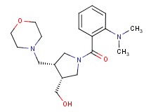 [(3R*,4R*)-1-[2-(dimethylamino)benzoyl]-4-(morpholin-4-ylmethyl)pyrrolidin-3-yl]methanol