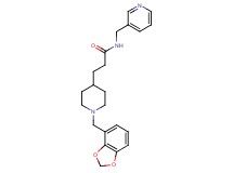 3-[1-(1,3-benzodioxol-4-ylmethyl)-4-piperidinyl]-N-(3-pyridinylmethyl)propanamide