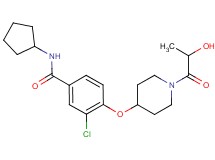 3-chloro-N-cyclopentyl-4-[(1-lactoylpiperidin-4-yl)oxy]benzamide