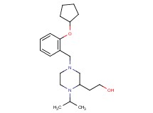 2-{4-[2-(cyclopentyloxy)benzyl]-1-isopropyl-2-piperazinyl}ethanol