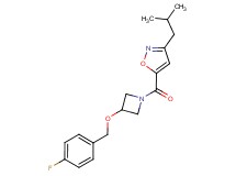 5-({3-[(4-fluorobenzyl)oxy]-1-azetidinyl}carbonyl)-3-isobutylisoxazole