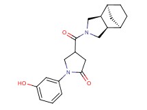 4-[(1R*,2R*,6S*,7S*)-4-azatricyclo[5.2.1.0~2,6~]dec-4-ylcarbonyl]-1-(3-hydroxyphenyl)-2-pyrrolidinone