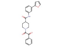 N-[3-(2-furyl)phenyl]-1-[oxo(phenyl)acetyl]-4-piperidinecarboxamide