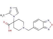 1-(2,1,3-benzoxadiazol-5-ylmethyl)-4-(2-methyl-1H-imidazol-1-yl)piperidine-4-carboxylic acid
