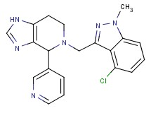 5-[(4-chloro-1-methyl-1H-indazol-3-yl)methyl]-4-pyridin-3-yl-4,5,6,7-tetrahydro-1H-imidazo[4,5-c]pyridine