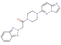 2-[2-(4-imidazo[1,2-b]pyridazin-6-ylpiperazin-1-yl)-2-oxoethyl]-2H-1,2,3-benzotriazole