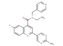 N-ethyl-6-fluoro-2-(2-methylpyrimidin-5-yl)-N-(pyridin-4-ylmethyl)quinoline-4-carboxamide