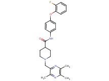 N-[4-(2-fluorophenoxy)phenyl]-1-[(3,5,6-trimethyl-2-pyrazinyl)methyl]-4-piperidinecarboxamide