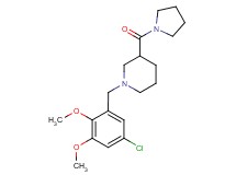 1-(5-chloro-2,3-dimethoxybenzyl)-3-(pyrrolidin-1-ylcarbonyl)piperidine